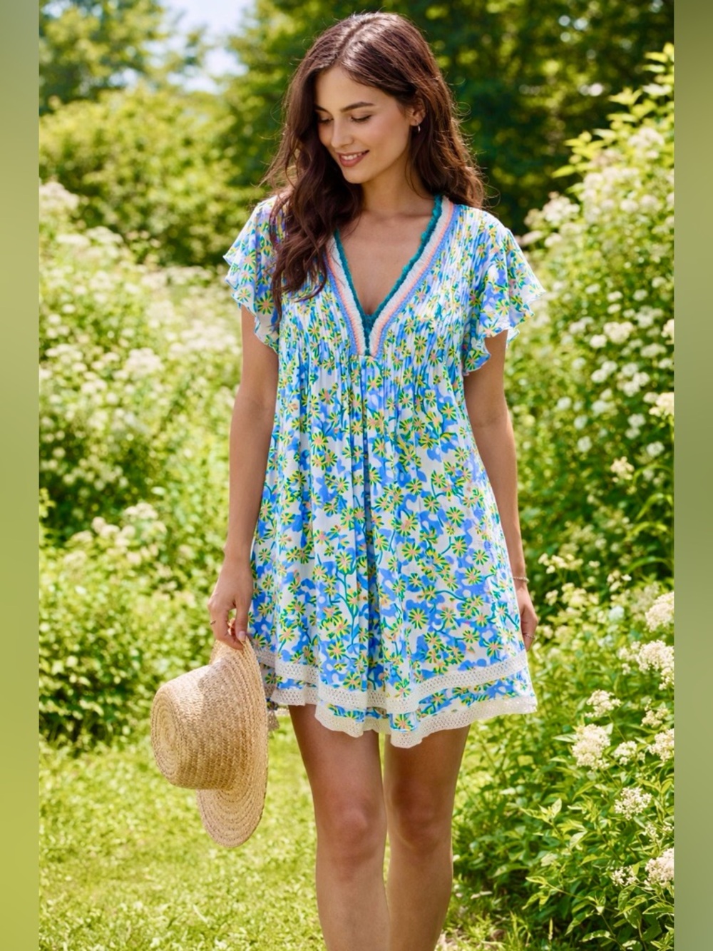 Poupette St Barth Sasha Mini Dress Bloomingdales Exclusive Print Size Medium